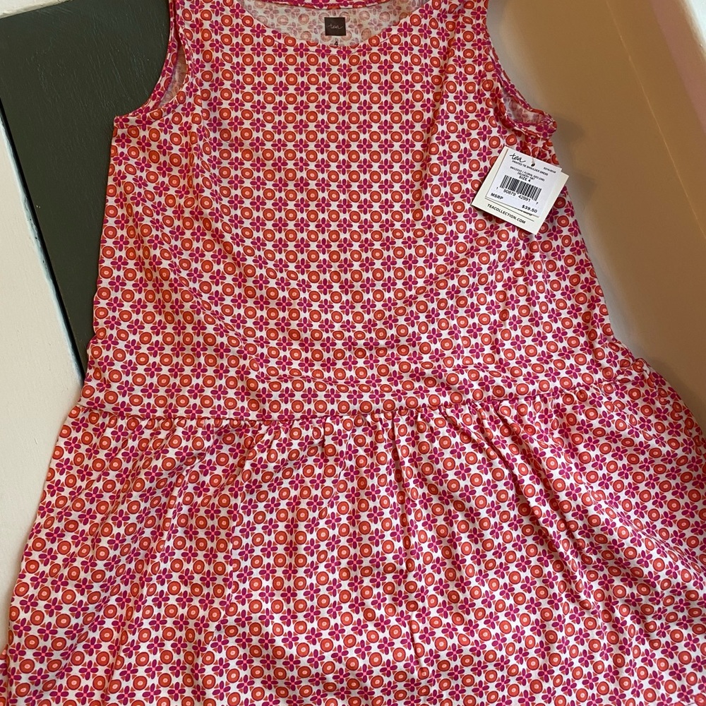 Tea Collection Tie Shoulder Sleeveless Dress 4T